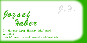 jozsef haber business card